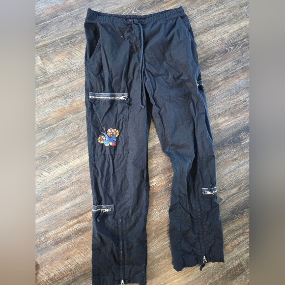 Johnny Was Cargo Zipper Pants w/Patches Size Small - Picture 8 of 8